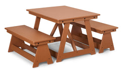 Jonti-Craft EverPlay Outdoor Early Childhood Small Outdoor Table and Bench Set (8316JC460)