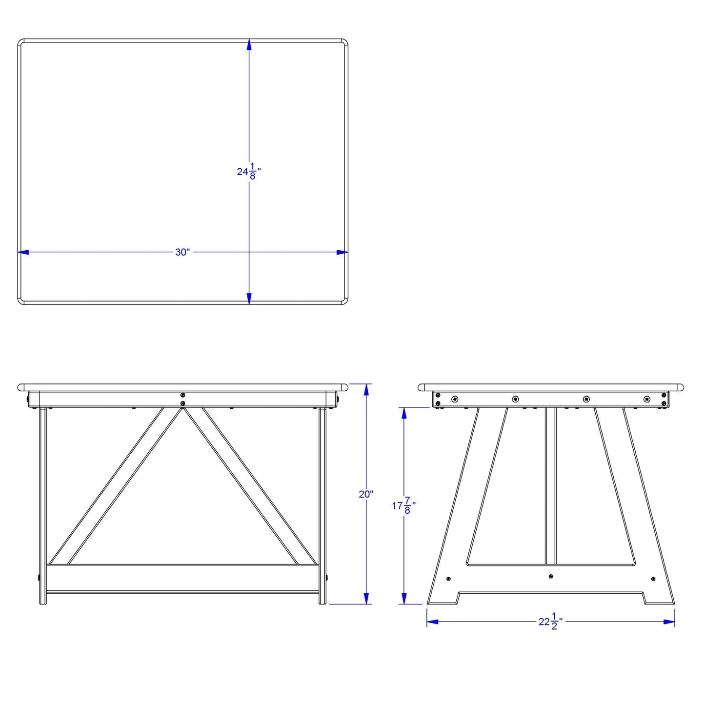 Jonti - Craft EverPlay Small Outdoor Table - 30" x 23.5" (8320JC460) - SchoolOutlet