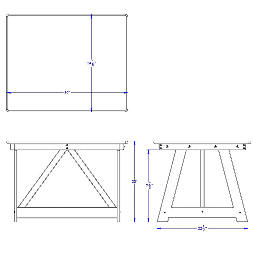 Jonti - Craft EverPlay Small Outdoor Table - 30" x 23.5" (8320JC460) - SchoolOutlet
