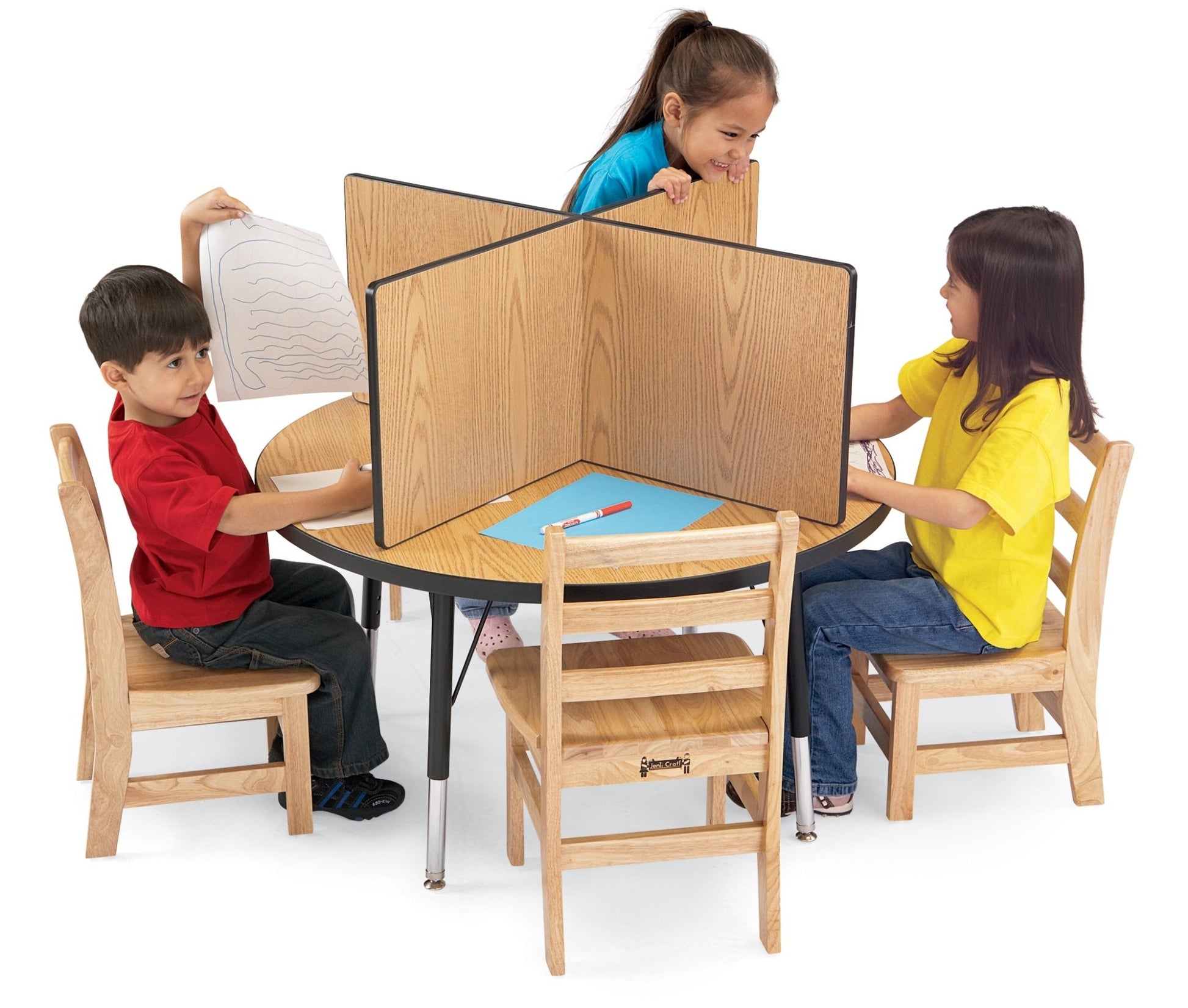 Berries Study Carrel - 4 Carrels - Small - SchoolOutlet