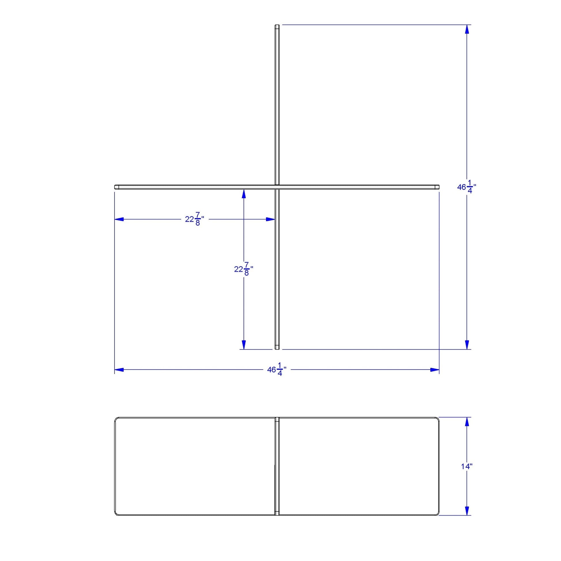 Berries Study Carrel - 4 Carrels - Large - SchoolOutlet