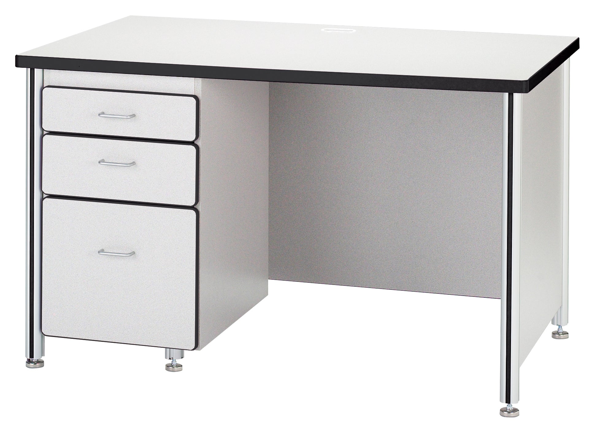Berries Teachers' 66" Desk with 2 Pedestals - SchoolOutlet
