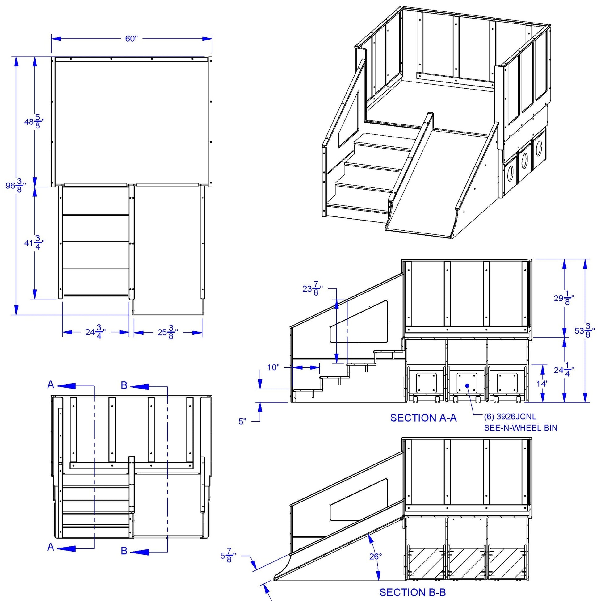 Jonti - Craft Tiny Tots Loft - 12 - 24 Months - with Bins - SchoolOutlet