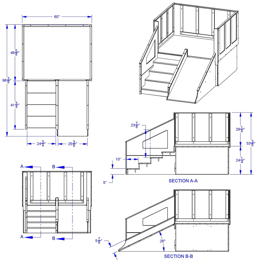 Jonti - Craft Tiny Tots Loft - 12 - 24 Months - without Bins - SchoolOutlet