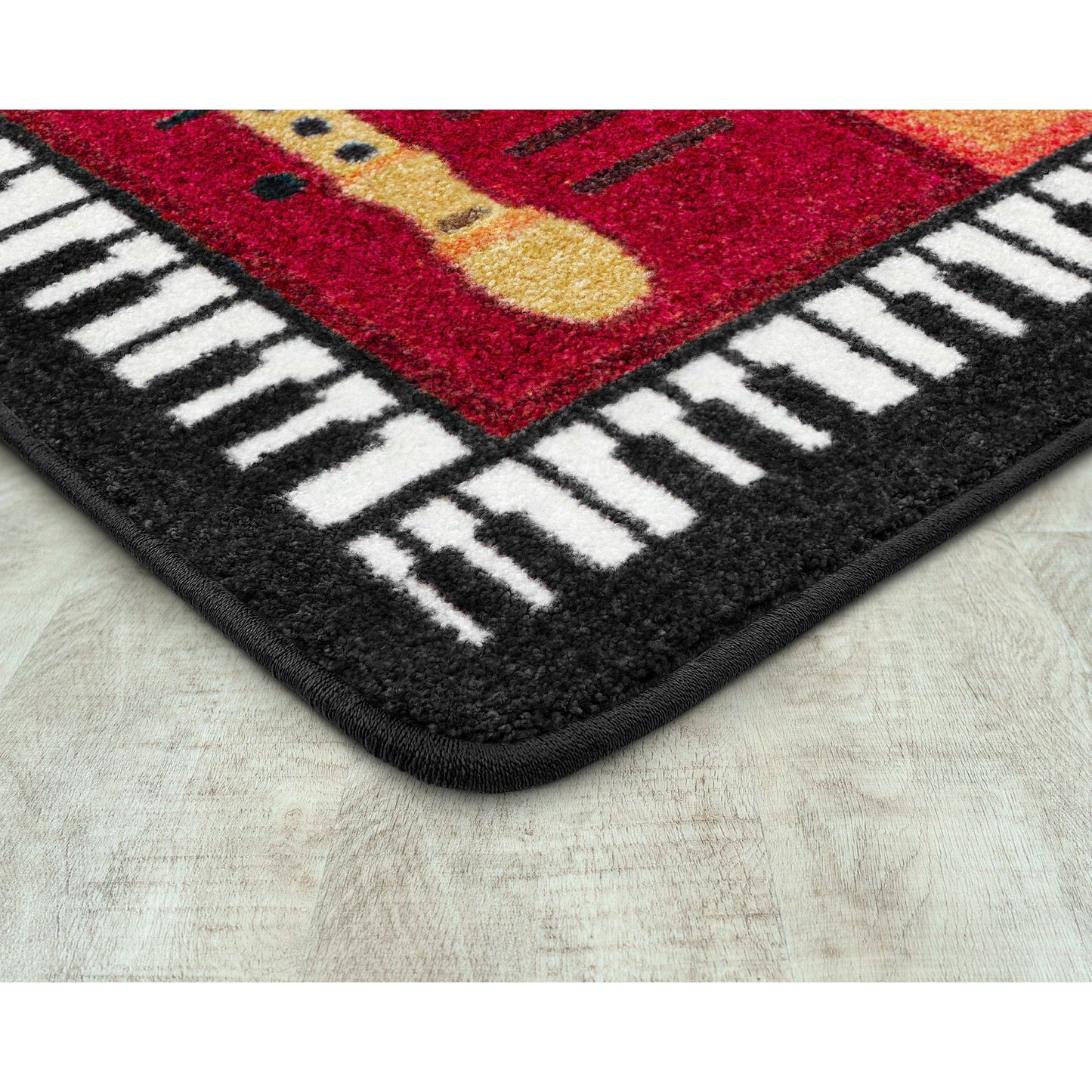 Joy Carpets Recorderific Rectangular Area Rug 7'8" x 10'9" in Multi Color (JOY - 2186D - 01) - SchoolOutlet