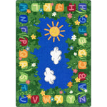 Joy Carpets Learning Garden Rectangular Area Rug 5'4