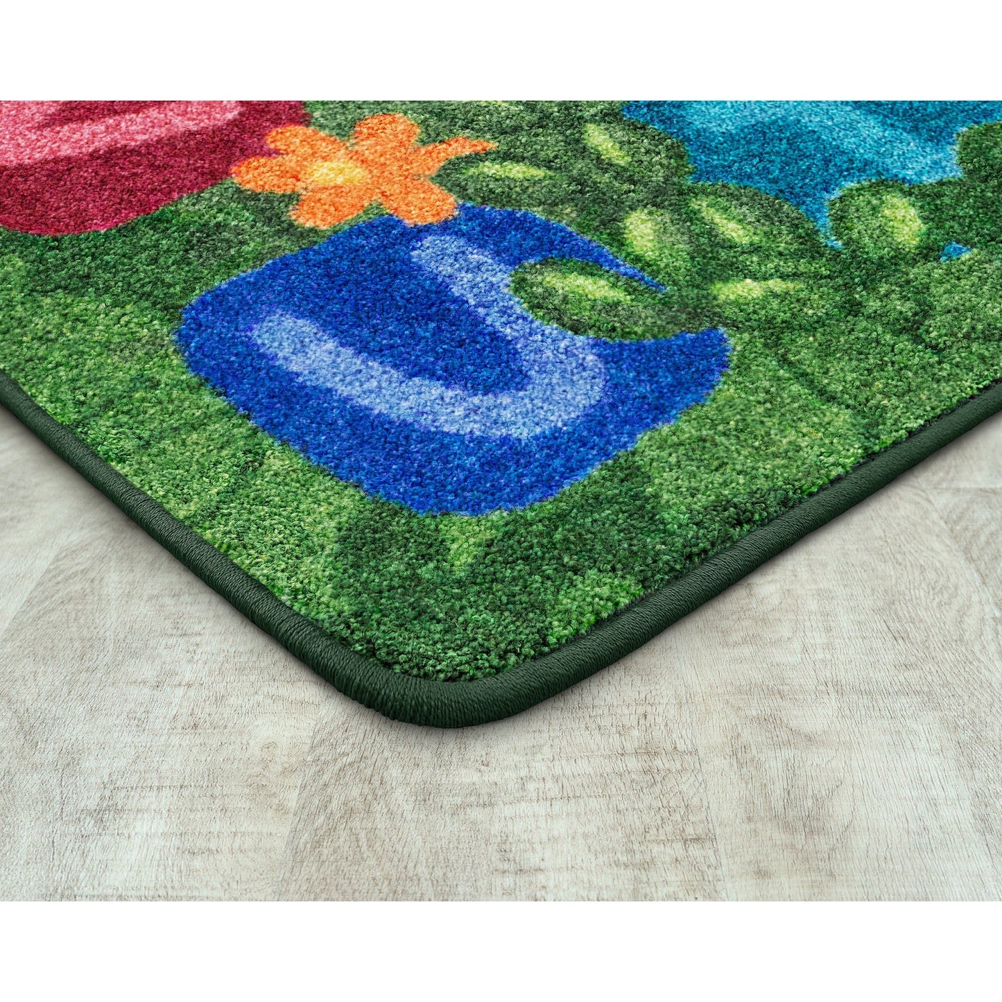 Joy Carpets Learning Garden Rectangular Area Rug 7'8" x 10'9" in Multi Color (JOY - 2208D - 01) - SchoolOutlet