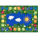 Joy Carpets Learning Garden Rectangular Area Rug 10'9