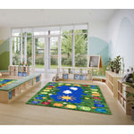 Joy Carpets Learning Garden Rectangular Area Rug 10'9
