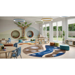 Joy Carpets Serenity Brook Round Area Rug 7'7