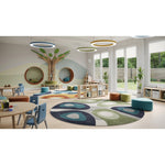 Joy Carpets Peaceful Meadow Round Area Rug 7'7