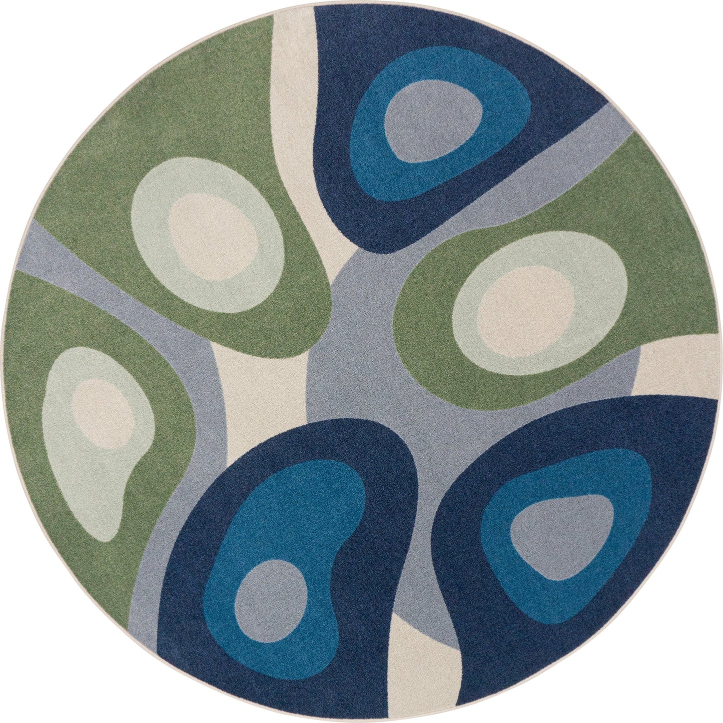 Joy Carpets Peaceful Meadow Round Area Rug 13'2" in Multi Color (JOY - 2212XLE - 01) - SchoolOutlet
