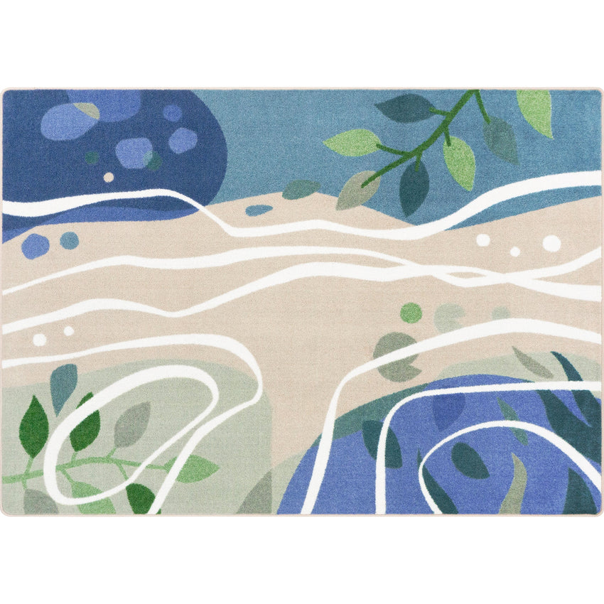 Joy Carpets Still Waters Rectangular Area Rug 7'8" x 10'9" in Multi Color (JOY - 2213D - 01) - SchoolOutlet