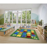 Joy Carpets Field of Learning Rectangular Area Rug 10'9