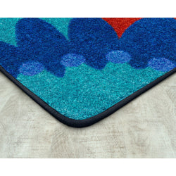 Joy Carpets Curious World Rectangular Area Rug 7'8" x 10'9" in Multi Color (JOY-2217D-01)