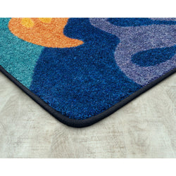 Joy Carpets Just Pretend Rectangular Area Rug 7'8" x 10'9" in Multi Color (JOY-2218D-01)