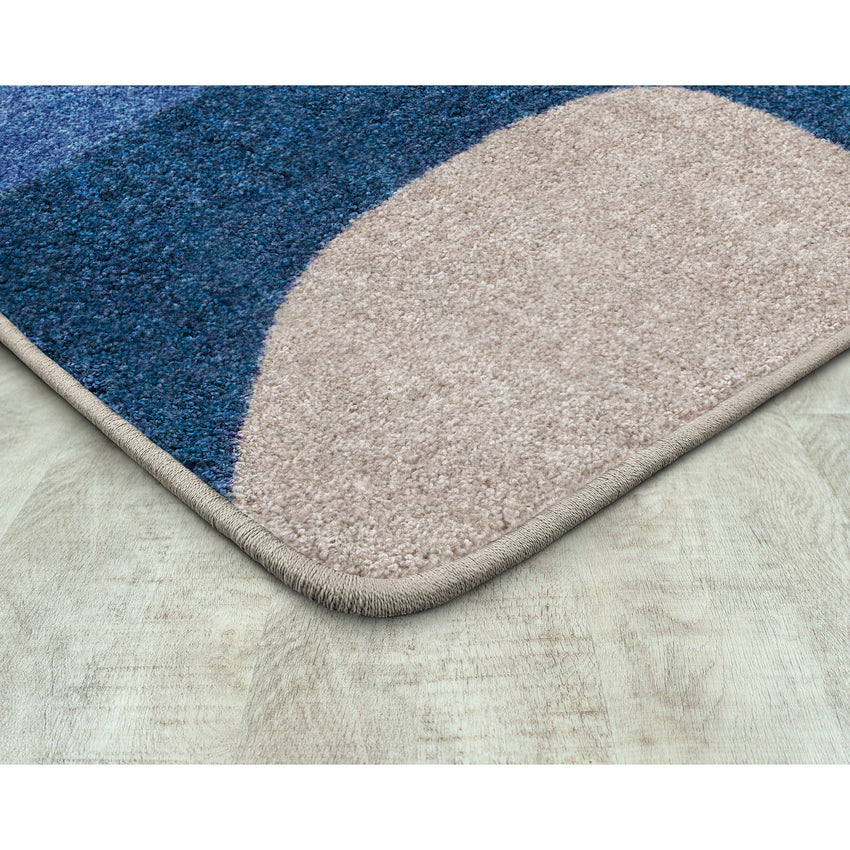 Joy Carpets Nature Forms Rectangular Area Rug 5'4" x 7'8" in Multi Color (JOY - 2219C - 01) - SchoolOutlet
