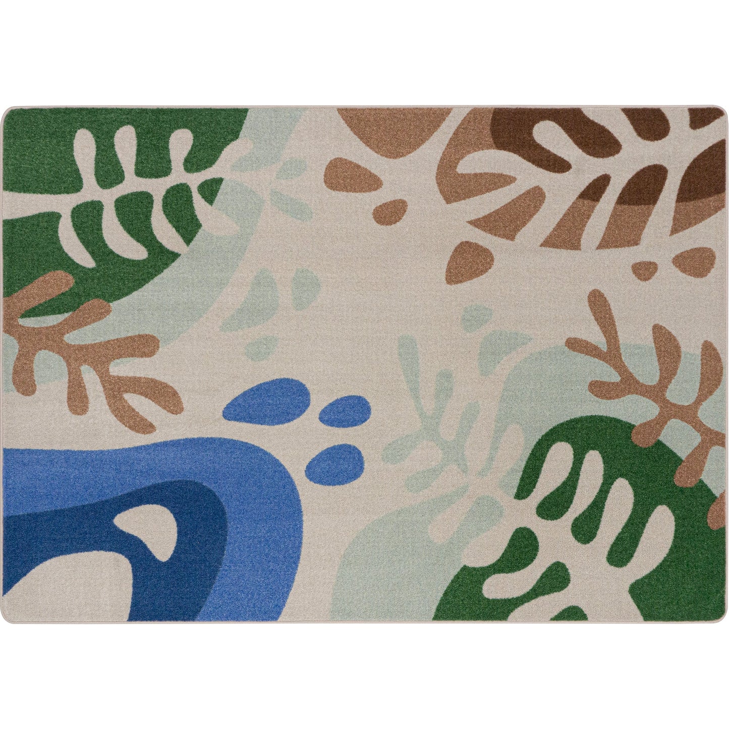 Joy Carpets Nature Forms Rectangular Area Rug 10'9" x 13'2" in Multi Color (JOY - 2219G - 01) - SchoolOutlet