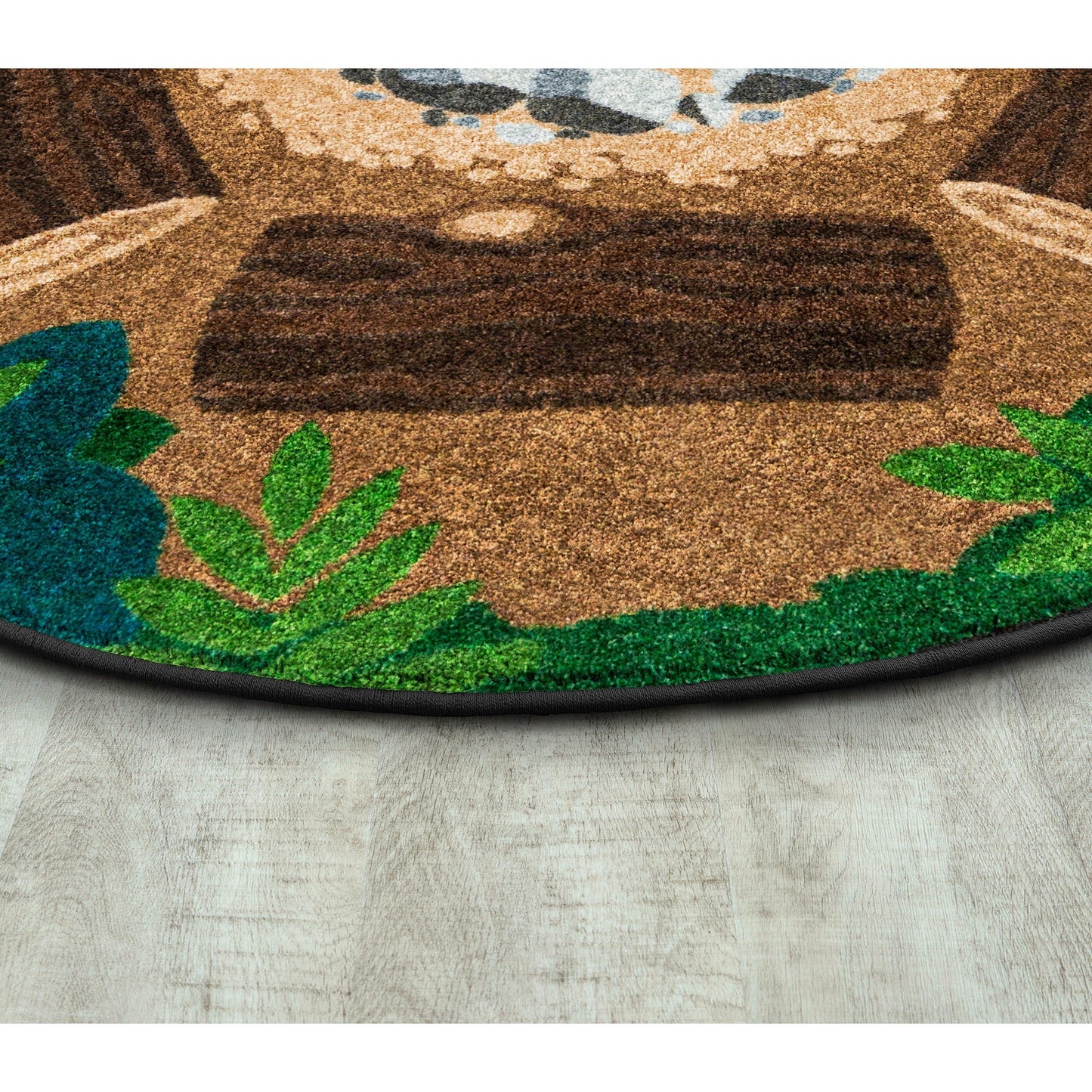 Joy Carpets Campfire Fun 13'2" Round Area Rug in Color Multi (JOY - 2015XLE) - SchoolOutlet