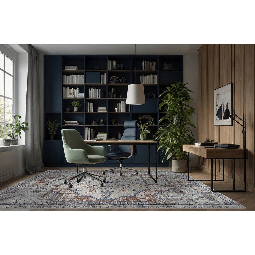 Joy Carpets Canyon Tapestry 3'10" x 5'4" Rectangle Area Rug (JOY - 2176B) - SchoolOutlet