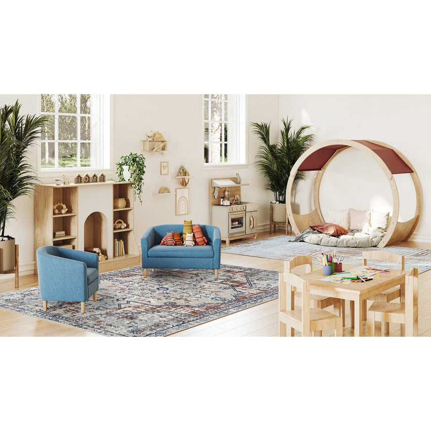 Joy Carpets Canyon Tapestry 3'10" x 5'4" Rectangle Area Rug (JOY - 2176B) - SchoolOutlet