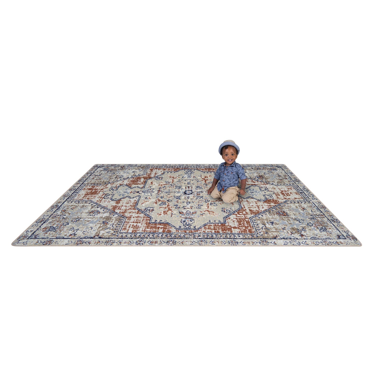 Joy Carpets Canyon Tapestry 3'10" x 5'4" Rectangle Area Rug (JOY - 2176B) - SchoolOutlet