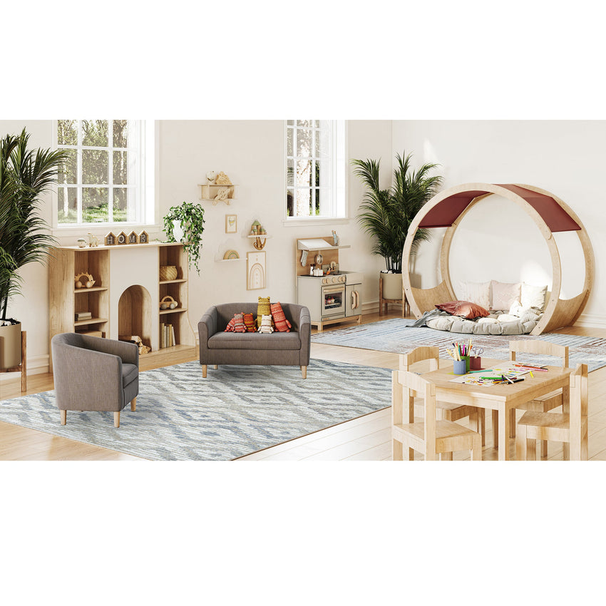 Joy Carpets Diamond Oasis 3'10" x 5'4" Rectangle Area Rug (JOY - 2178B) - SchoolOutlet