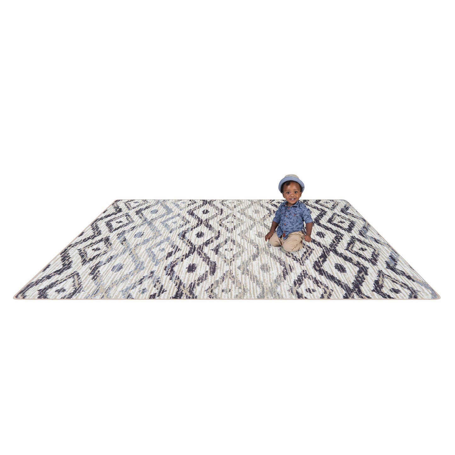 Joy Carpets Diamond Oasis 10'9" x 13'2" Rectangle Area Rug (JOY - 2178G) - SchoolOutlet
