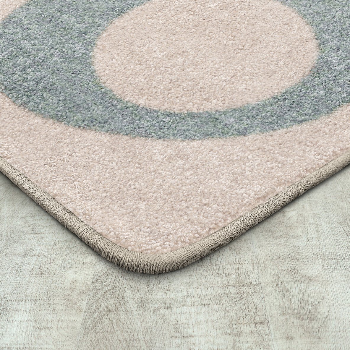 Joy Carpets All Together Now 5'4" x 7'8" Rectangle Area Rug in Color Beige (JOY - 2179C - 01) - SchoolOutlet