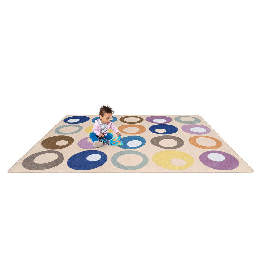 Joy Carpets All Together Now 10'9" x 13'2" Rectangle Area Rug in Color Beige (JOY - 2179G - 01) - SchoolOutlet