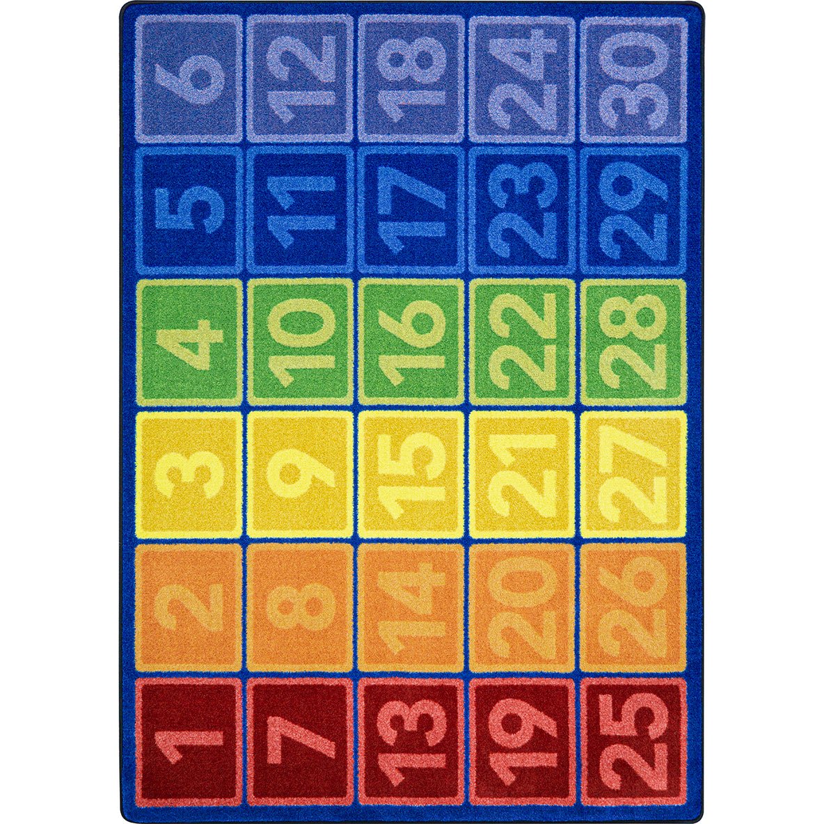 Joy Carpets I Can Count 10'9" x 13'2" Rectangle Area Rug in Color Multi (JOY - 2181G) - SchoolOutlet