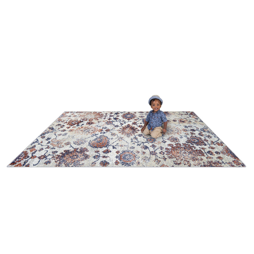 Joy Carpets Mojave Bloom 3'10" x 5'4" Rectangle Area Rug (JOY - 2184B) - SchoolOutlet