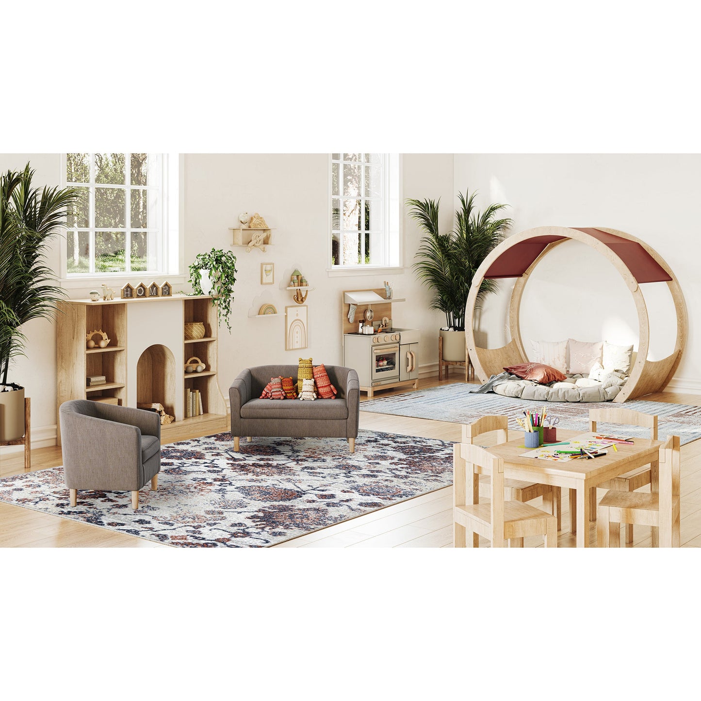 Joy Carpets Mojave Bloom 10'9" x 13'2" Rectanle Area Rug (JOY - 2184G) - SchoolOutlet