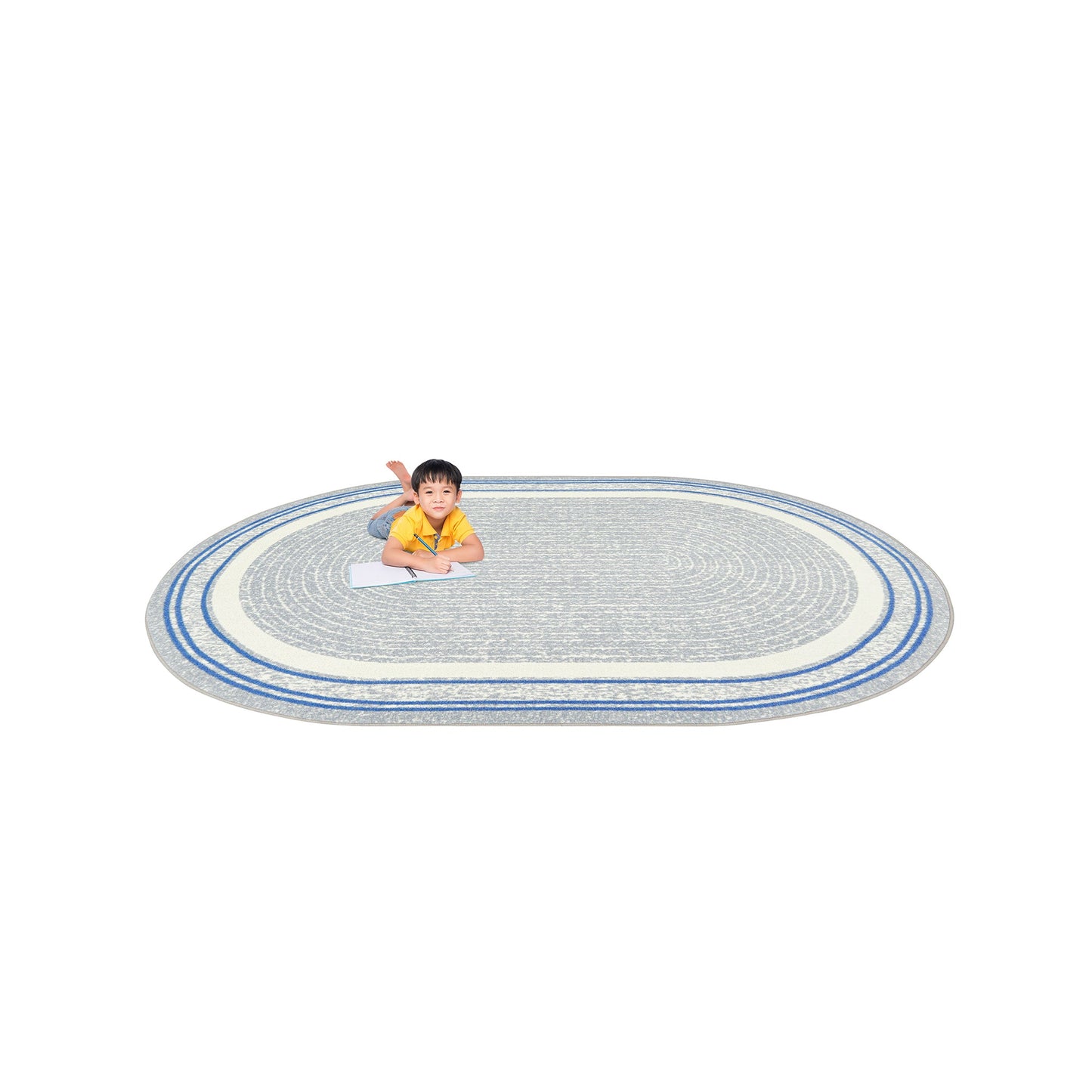 Joy Carpets Cozy Corner 3'10" x 5'4" Oval Area Rug (JOY - 2185BB) - SchoolOutlet