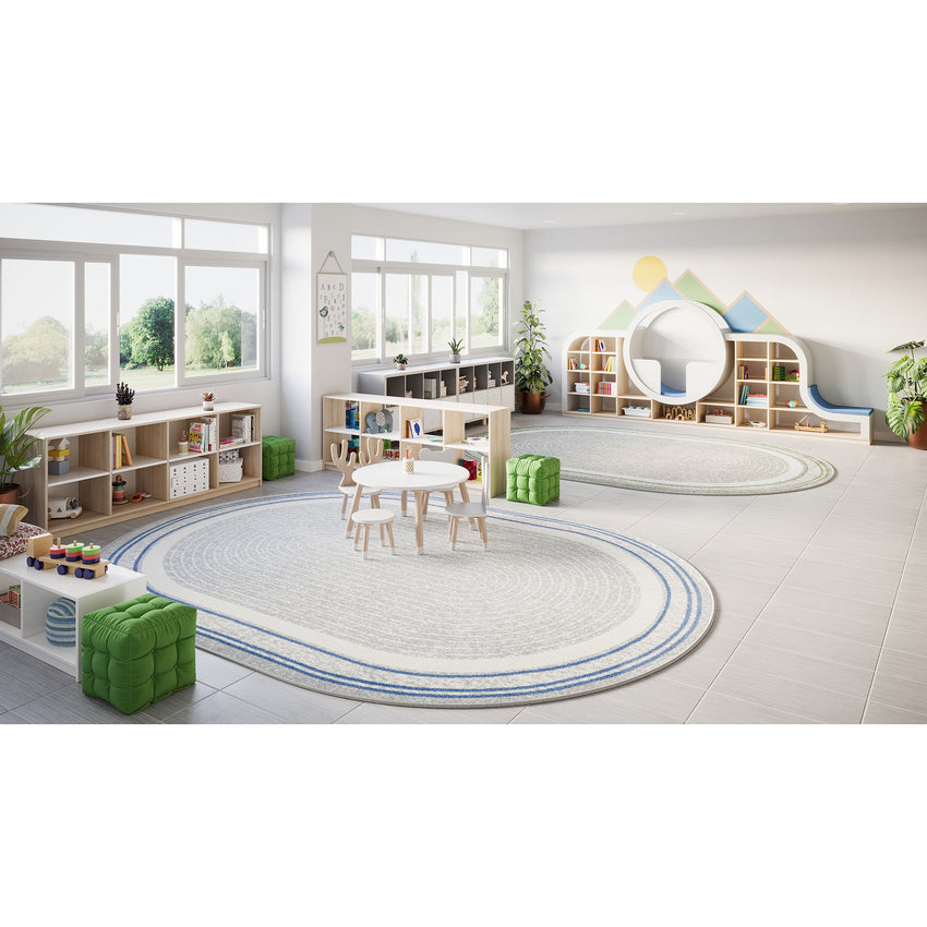Joy Carpets Cozy Corner 7'8" x 10'9" Oval Area Rug (JOY - 2185DD) - SchoolOutlet