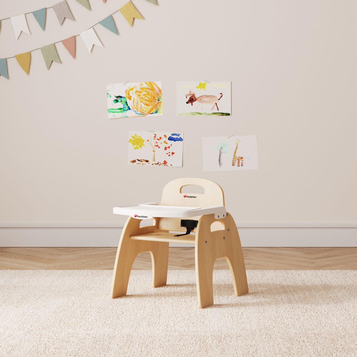 Foundations - Easy Serve Ultra-Efficient Feeding Chair 11" Seat Height (FOU-4701047)