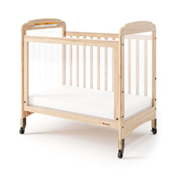Foundations - Next Gen Serenity SafeReach Side Gate Compact Crib - Clearview (Both Ends) Natural (FOU-2538040)