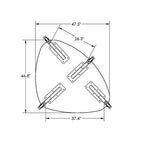 Allied Innovation-X Collaborative Lens Shaped High Pressure Laminate Table - 48