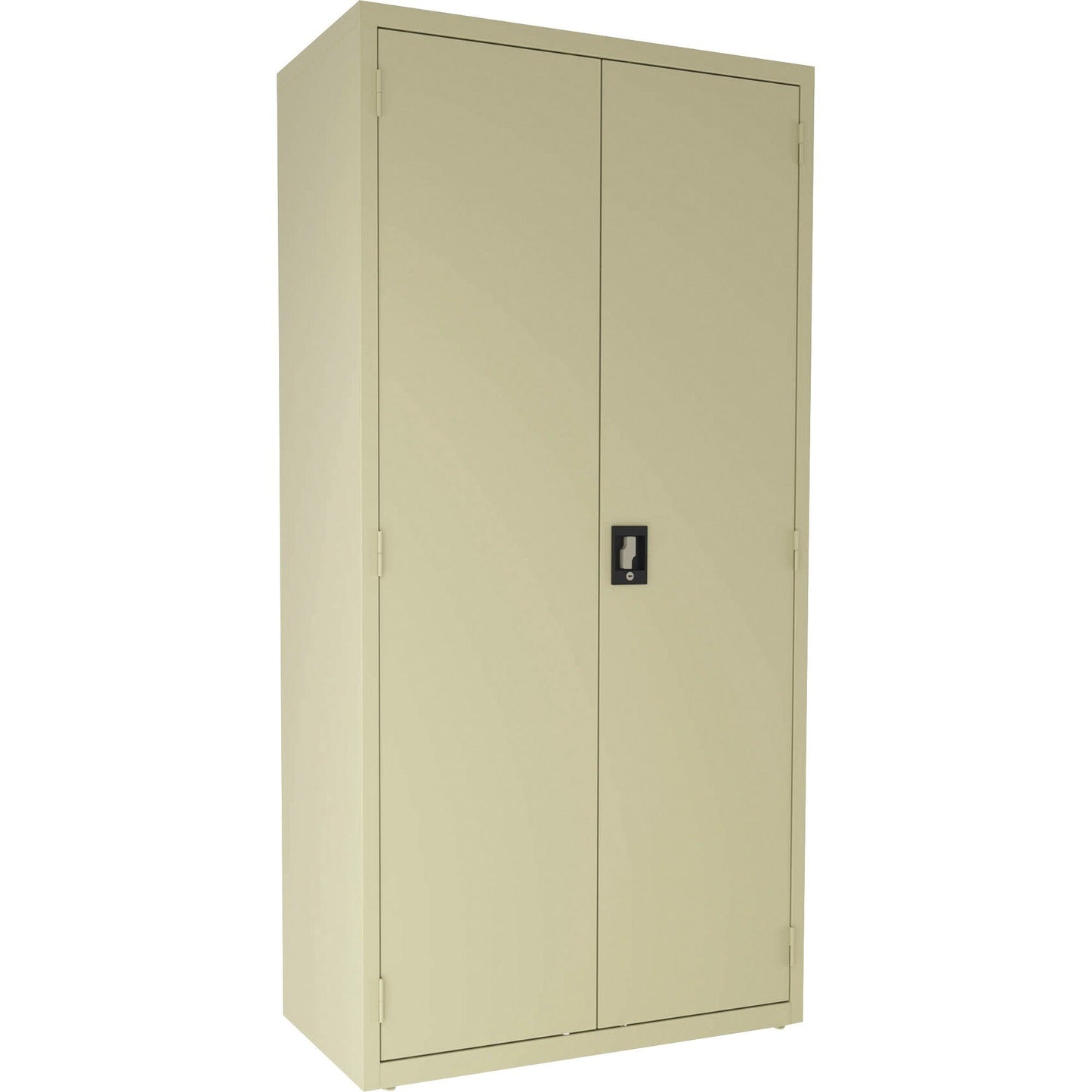 Lorell Fortress Series Janitorial Cabinet Steel 4 Shelves 3 - Point Locking System 72 Inch Height (LLR - LLR0001X) - SchoolOutlet