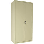 Lorell Fortress Series Janitorial Cabinet Steel 4 Shelves 3 - Point Locking System 72 Inch Height (LLR - LLR0001X) - SchoolOutlet