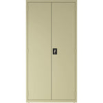 Lorell Fortress Series Janitorial Cabinet Steel 4 Shelves 3 - Point Locking System 72 Inch Height (LLR - LLR0001X) - SchoolOutlet