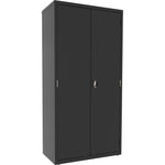 Lorell Fortress Series Janitorial Cabinet Steel 4 Shelves 3 - Point Locking System 72 Inch Height (LLR - LLR0001X) - SchoolOutlet