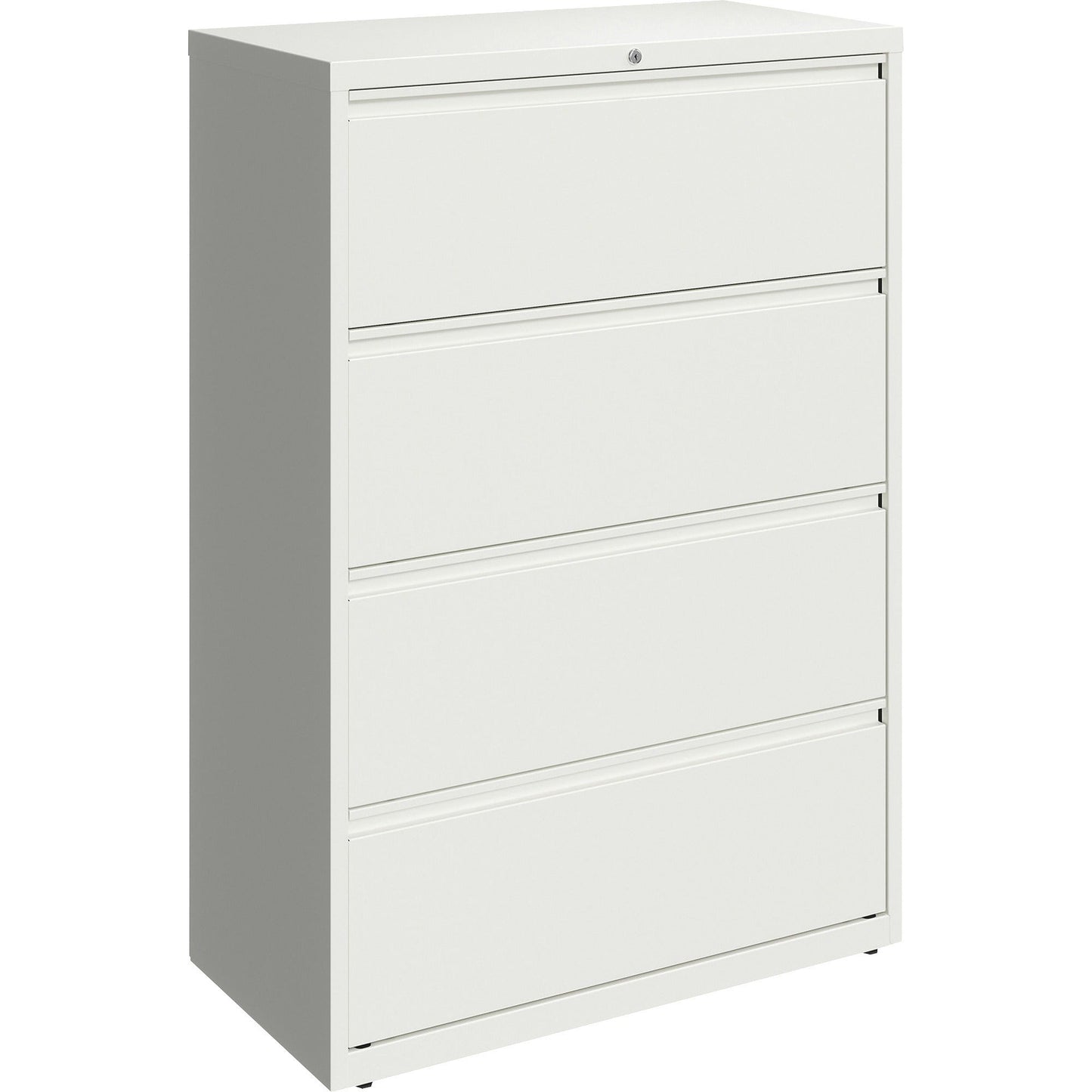 Lorell Fortress Series 4 - Drawer Lateral File with Interlock System Steel 36"W x 18.6"D x 52.5"H (LLR - FRT - LF36 - 4D) - SchoolOutlet