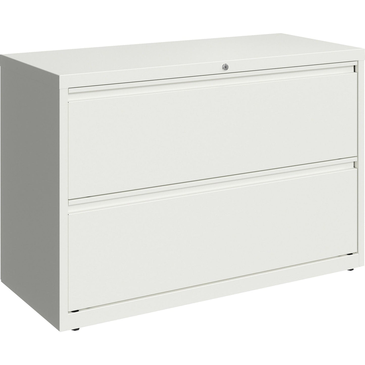 Lorell Fortress Series 2 - Drawer Lateral File with Magnetic Label Holders 42"W x 18.6"D x 28"H (LLR - FRT - LF42 - 2D28) - SchoolOutlet