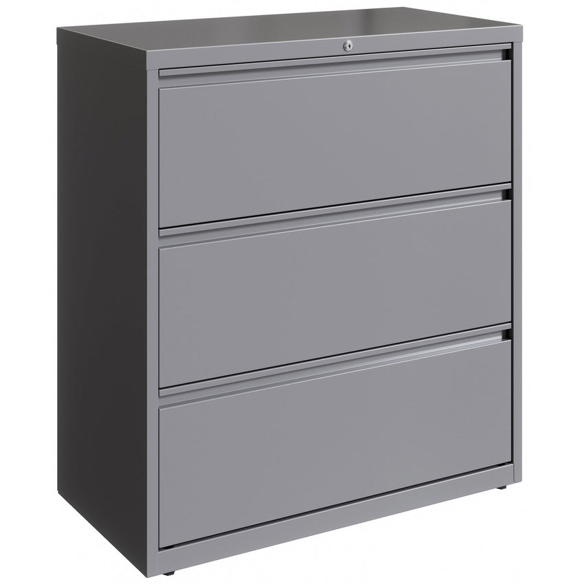 Lorell Fortress Series 3 - Drawer Lateral File with Magnetic Label Holders 36"W x 18.6"D x 40.3"H (LLR - FRT - LF36 - 3D) - SchoolOutlet