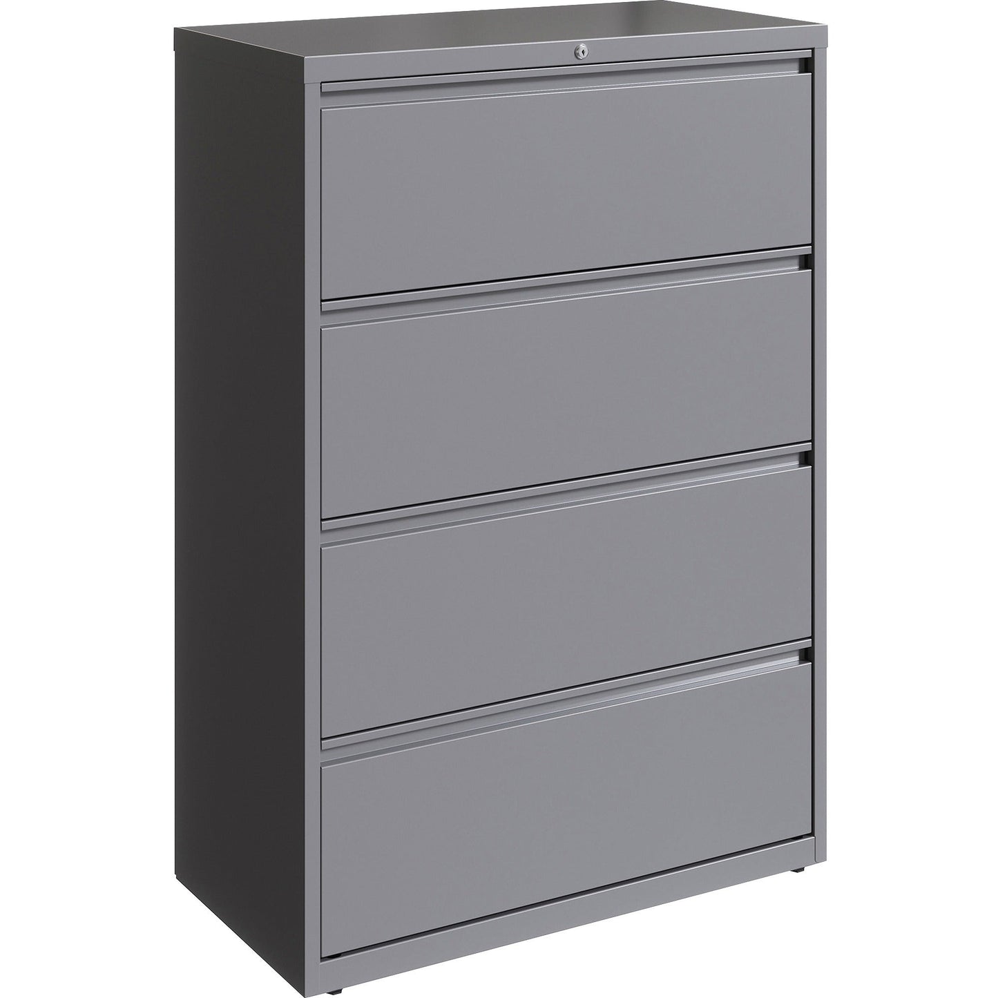 Lorell Fortress Series 4 - Drawer Lateral File with Interlock System Steel 36"W x 18.6"D x 52.5"H (LLR - FRT - LF36 - 4D) - SchoolOutlet