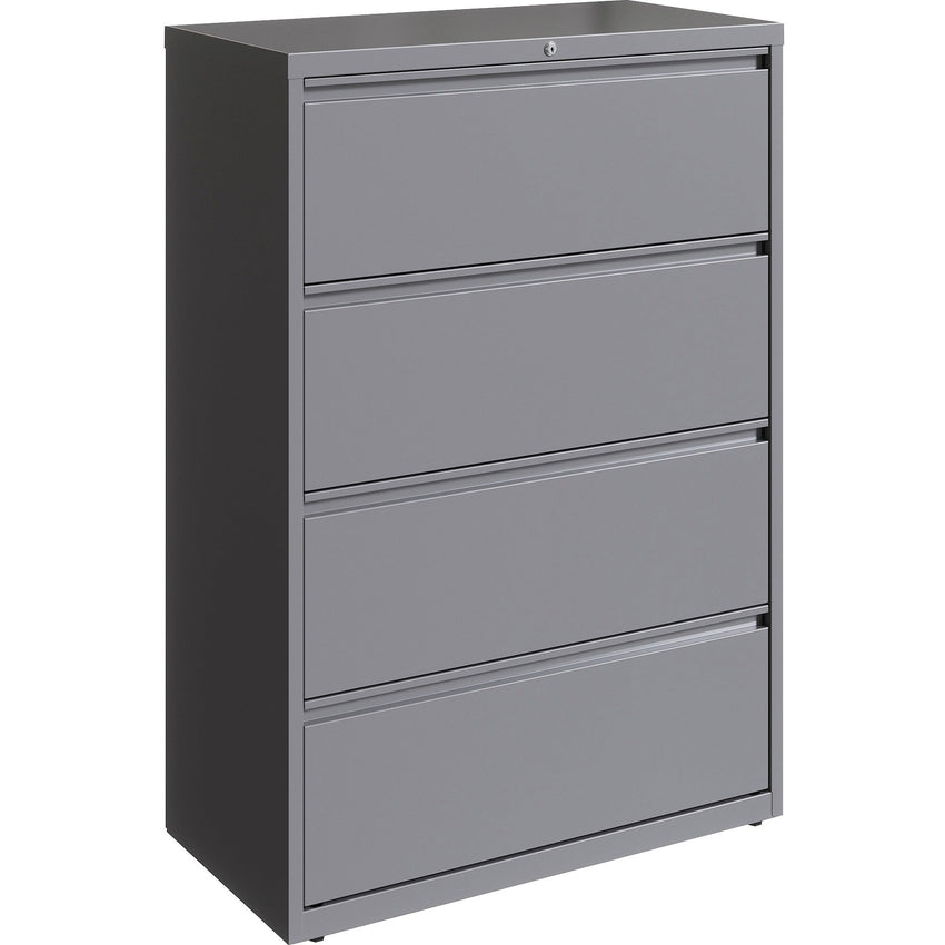 Lorell Fortress Series 4 - Drawer Lateral File with Interlock System Steel 36"W x 18.6"D x 52.5"H (LLR - FRT - LF36 - 4D) - SchoolOutlet