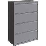 Lorell Fortress Series 4 - Drawer Lateral File with Interlock System Steel 36