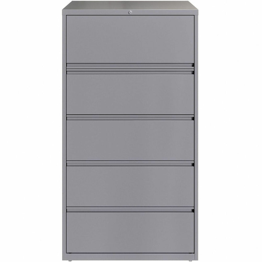 Lorell Fortress Series 5 - Drawer Lateral File with Roll - out Posting Shelf 36"W x 18.6"D x 67.6"H (LLR - FRT - LF36 - 5D676) - SchoolOutlet