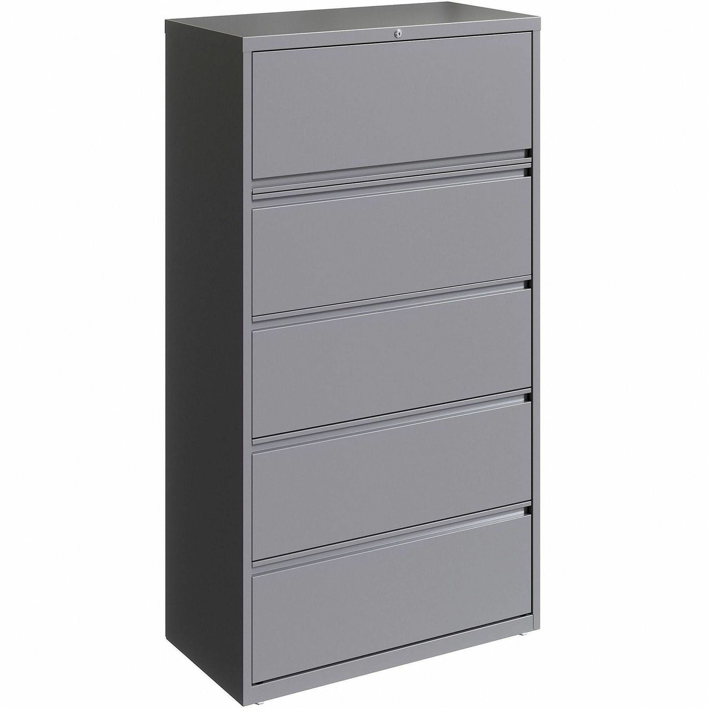 Lorell Fortress Series 5 - Drawer Lateral File with Roll - out Posting Shelf 36"W x 18.6"D x 67.6"H (LLR - FRT - LF36 - 5D676) - SchoolOutlet